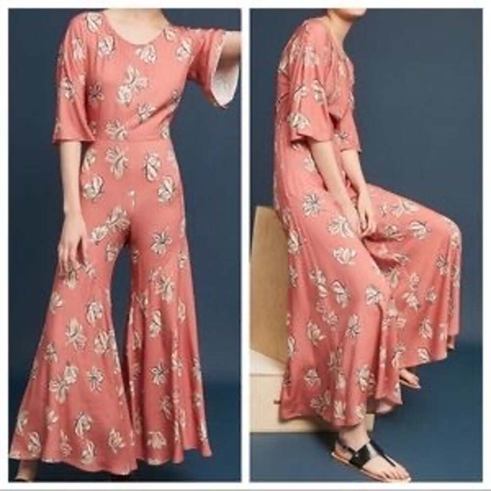 Anthropologie Corey Lynn Calter Floral Wide Leg Jumpsuit Small New with tags
